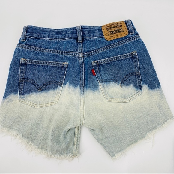 Levi Strauss 514 Acid Wash Tye Dye Jean Shorts - Picture 4 of 12